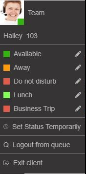 3CX how to change call availability