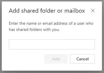 Screenshot: Click Add Shared Folder from the pop-up menu