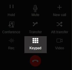 3CX how to use keypad