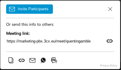 3CX how to invite video participants to video call