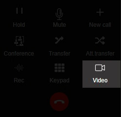 3CX how to switch form phone call to video call
