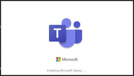 Screenshot: The Microsoft Teams Application will now install