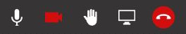 3CX video/meeting controls
