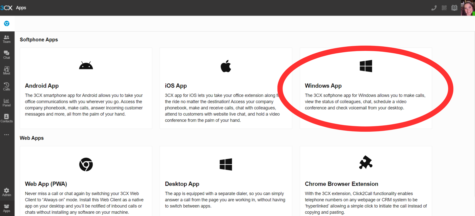 selectwindowsapp