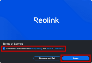 Screenshot: Open the Reolink Client application on your desktop